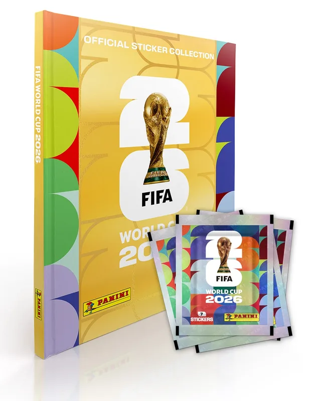 COMBO 1 álbum GOLD + 100 sobres de figuritas FIFA WORLD CUP 2026